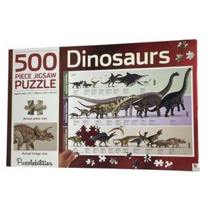 Dinosaurs 500 Piece Educational Jigsaw Puzzle Puzzlebilities Hinkler SEALED